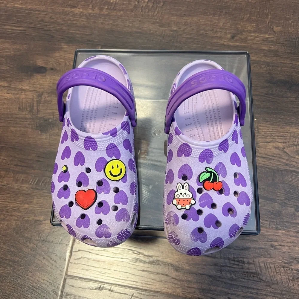 Crocs Kids Classic Easy Icon Clog Size J3 Color Purple